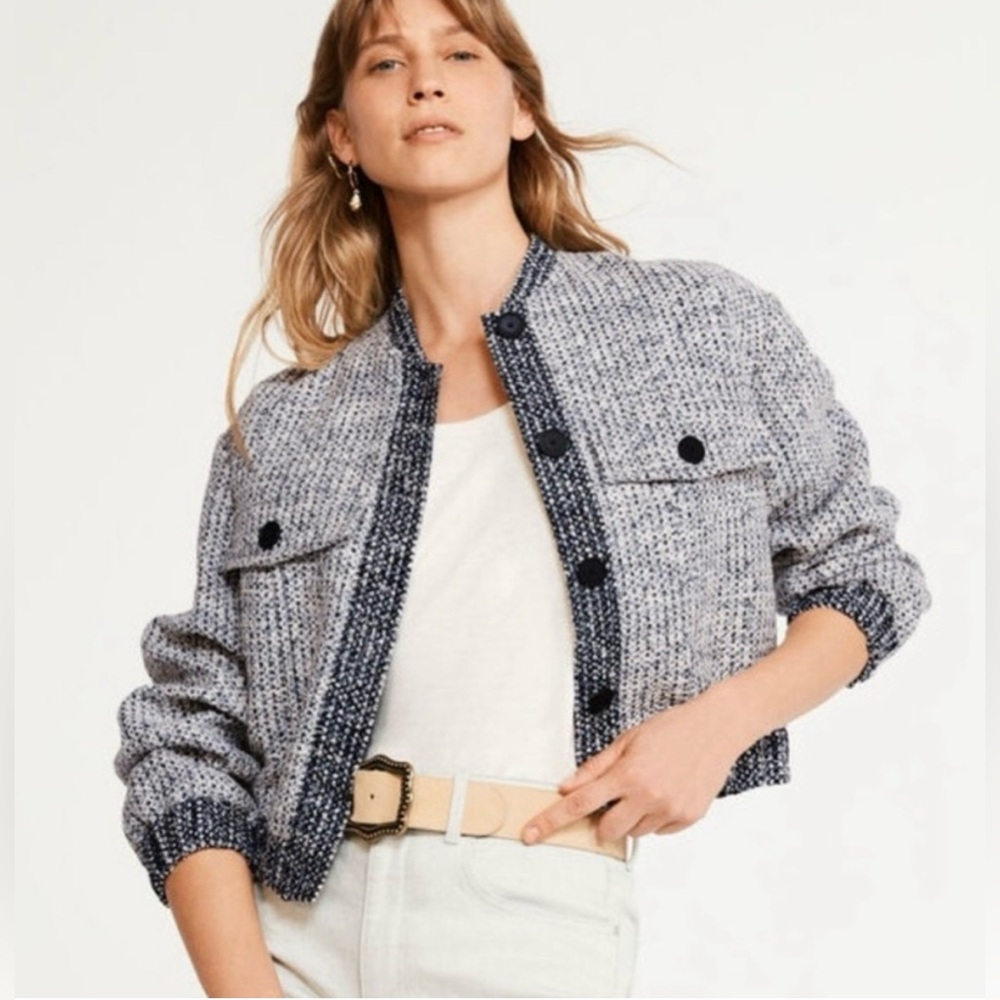 Joie Tweed Bomber Jacket